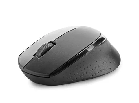 Color computer mouse on white background Foto stock