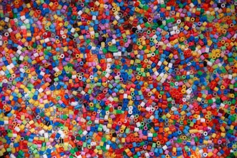 Color constructor texture. Children's multi-colored constructor Stock Photos