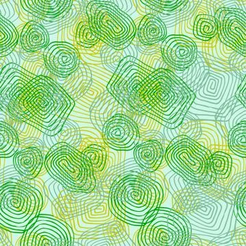 Color continuous pattern, lines and spirals, vector Stock Illustration