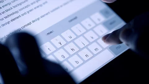 Color Correction iPad Screen Stock Footage 265684256