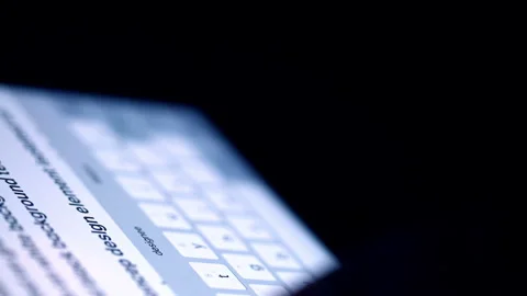 Color Correction iPad Screen Video stock 265695100