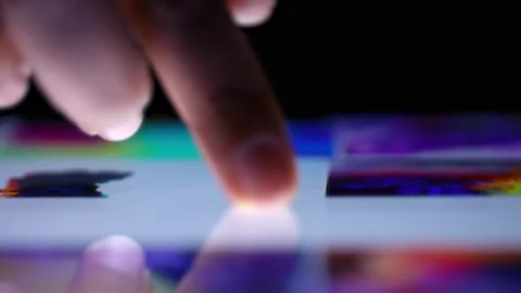 Color Correction iPad Screen Video stock 265695670