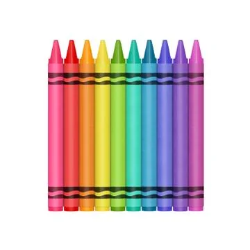 Color Crayons Stock Illustration