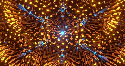 Color crystals that change shape Stock Footage 205546241