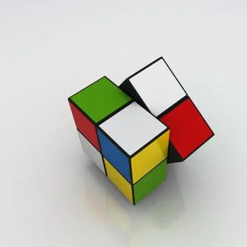Color Cube Game Stock Photos