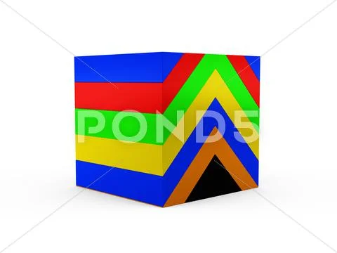 Color cube Stock Illustration