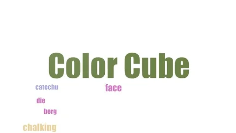 Color Cube Word Cloud Animated On White Background Stock Footage 103668242