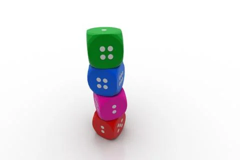 Color cubes Free Stock Illustration