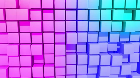 Color Cubes motion background, seamless looping 스톡 동영상 48038889