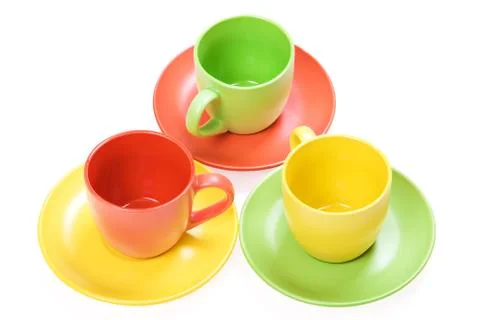 Color cups Stock Photos