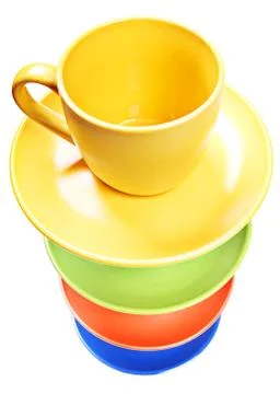 Color cups Stock Photos