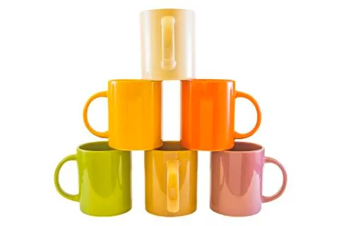 Color cups . Stock Photos