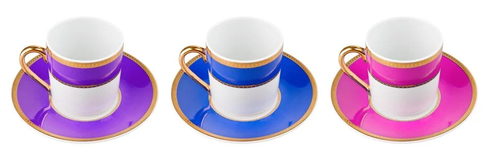 Color cups Stock Photos