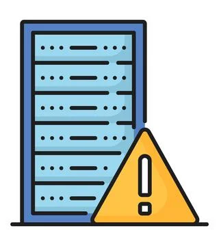 Color database, network server storage line icon イラスト素材