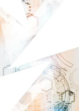 Color design layout. Abstract technology project. 스톡 일러스트