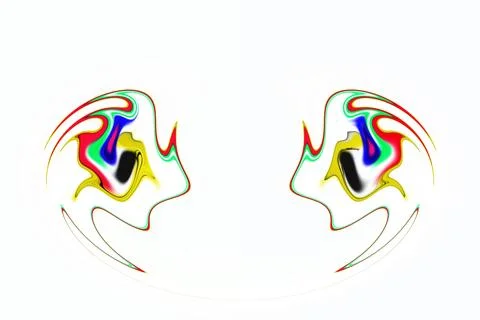 Color design pattern, computer generated images 写真素材