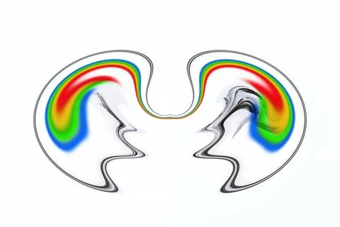 Color design pattern, computer generated images 스톡 사진