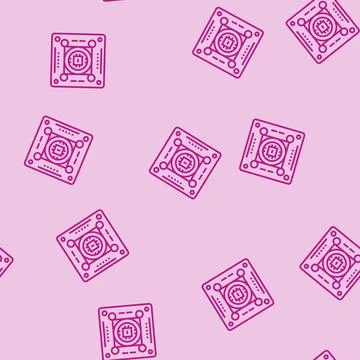 Color detection sensor line seamless pattern Illustrazione stock