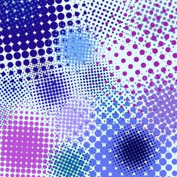 Color different abstract halftone object. EPS 8 Illustrazione stock