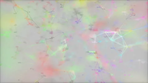 Color digital layer.Abstract 3d rendering background. Polygonal form with bright Stock Footage 98375235