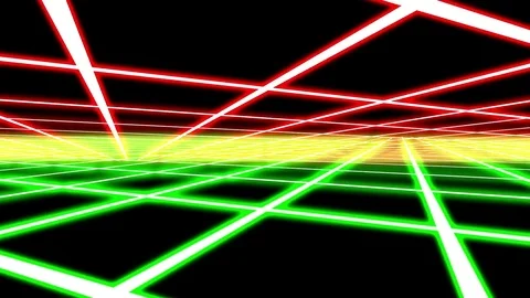 Color Disco Plane Grid Rays Retro Abstract Psychedelic Motion Background Loop 2 Stock Footage 69878438