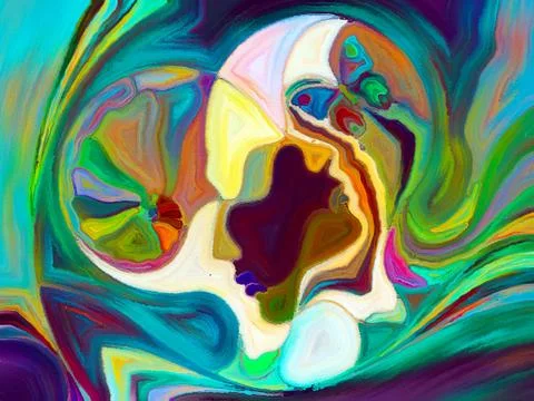 Color Division Background Illustrazione stock