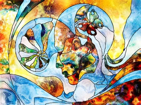 Color Division Background イラスト素材