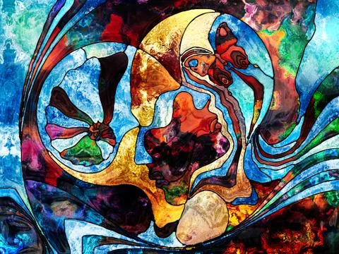 Color Division Background Illustrazione stock