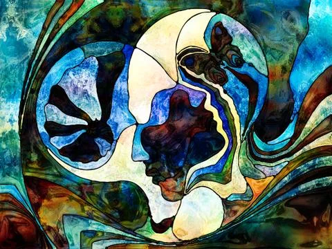 Color Division Background Illustrazione stock