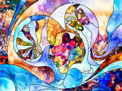 Color Division Background Illustrazione stock