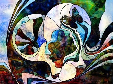 Color Division Background Stock Illustration