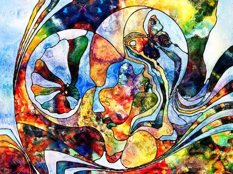 Color Division Background Stock Illustration