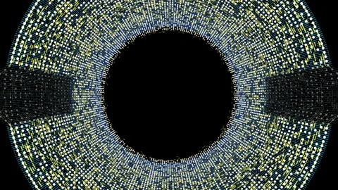 Color dot tunnel animation background Stock Footage 244845795