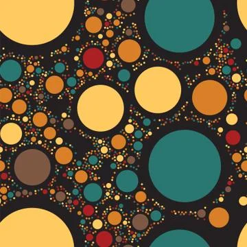 Color dots abstract background. Vector illustration. Rounds decoration Stock Illustration