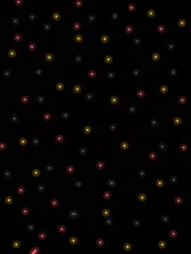 Color Dots on Black Background Illustrazione stock