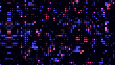 Color Dots Digital Motion Graphics Background Stock Footage 202105157