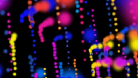 Color dots moving across screen Stock Footage 79805456