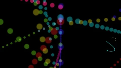 Color Dots moving fast Video stock 76988769