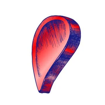 Color Drop Map Pointer Gps Location App Icon Vector Illustrazione stock