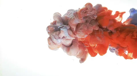 Color drop underwater Stock Footage 47172356