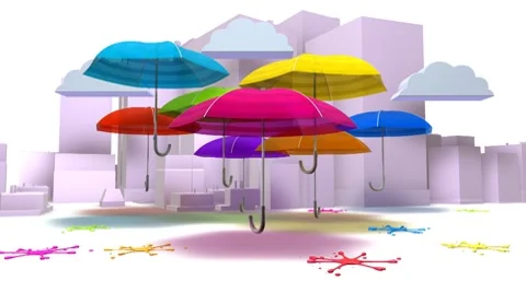 Color Drops (HD) Stock Footage