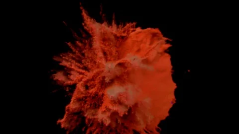 Color dust particle explosion Stock Footage 93523168