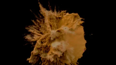 Color dust particle explosion Stock Footage 93523371