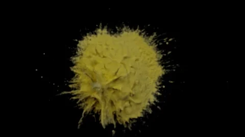 Color dust particle explosion Stock Footage 93523395
