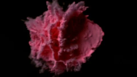 Color dust particle explosion Stock Footage 93523532