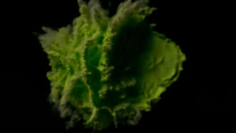 Color dust particle explosion Stock Footage 93523608