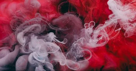 Color dye cloud underwater paint drop droplets art Stock Illustration