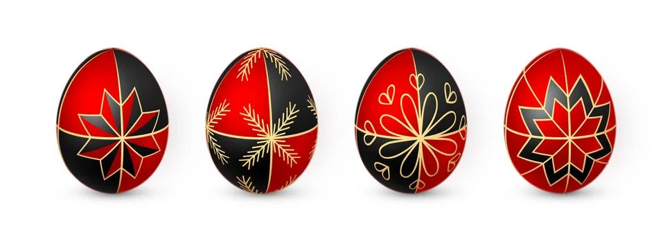 Color Easter egg on white background. Design template. Vector illustration. Stock Illustration