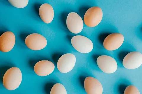 Color eggs for holiday easter, background Stock Photos