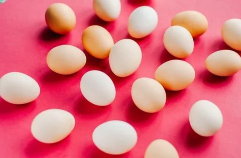 Color eggs for holiday easter, background Stock Photos